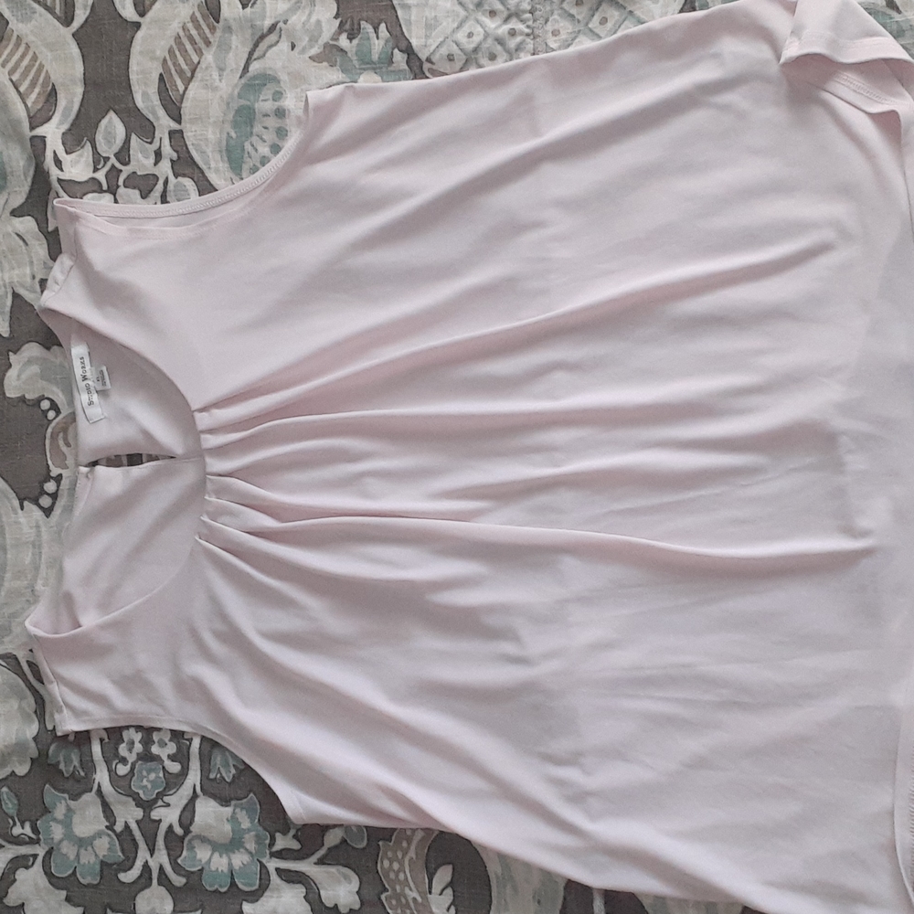 Studio Works womens blouse, XL, light pink
